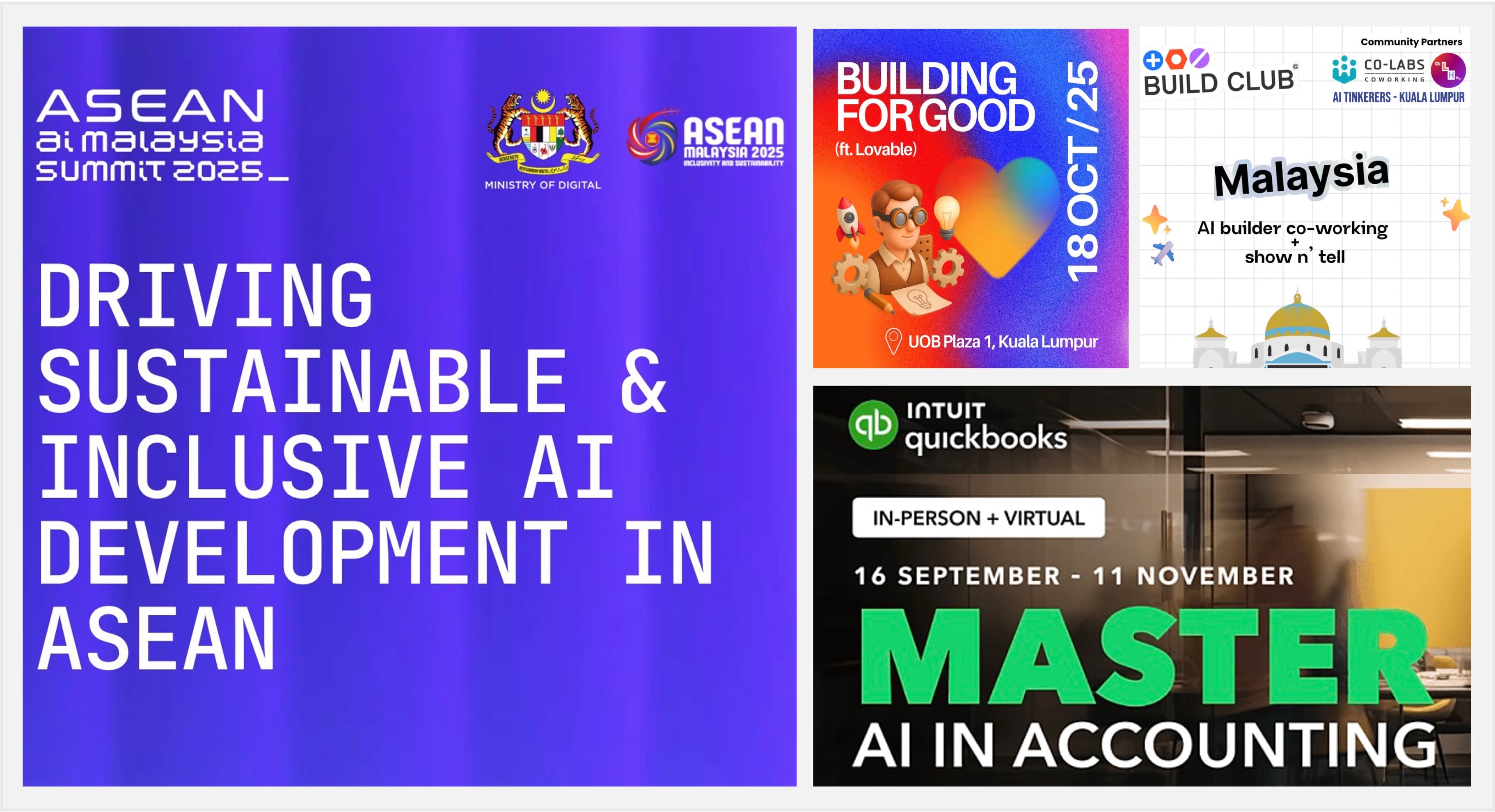 Banner image for AI and tech events I attended in Malaysia